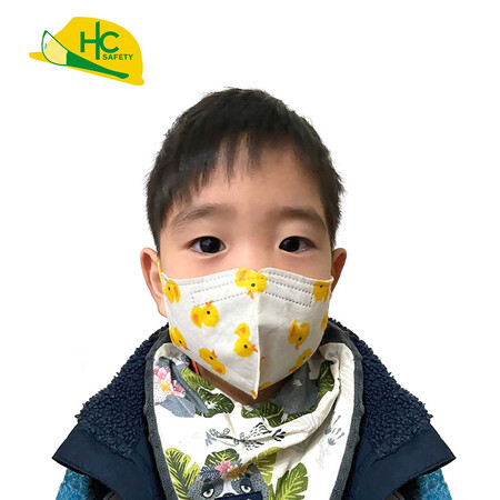 Máscara facial infantil com estampas - Máscara de orelha de 3 camadas projetada para crianças